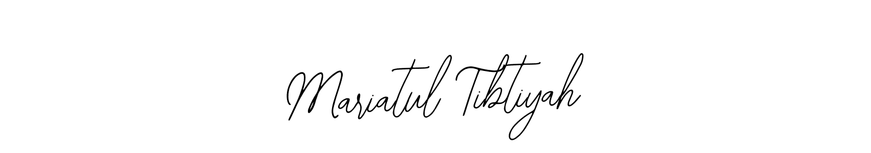 Here are the top 10 professional signature styles for the name Mariatul Tibtiyah. These are the best autograph styles you can use for your name. Mariatul Tibtiyah signature style 12 images and pictures png