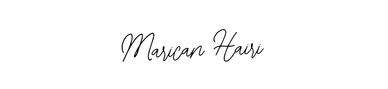 Design your own signature with our free online signature maker. With this signature software, you can create a handwritten (Bearetta-2O07w) signature for name Marican Hairi. Marican Hairi signature style 12 images and pictures png