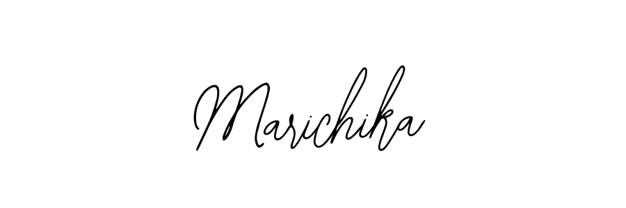 Use a signature maker to create a handwritten signature online. With this signature software, you can design (Bearetta-2O07w) your own signature for name Marichika. Marichika signature style 12 images and pictures png