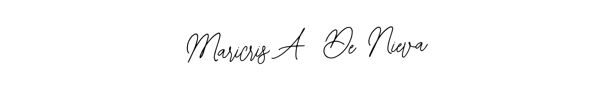 Also we have Maricris A  De Nieva name is the best signature style. Create professional handwritten signature collection using Bearetta-2O07w autograph style. Maricris A  De Nieva signature style 12 images and pictures png