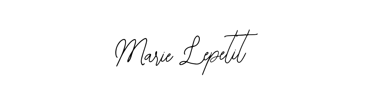 Use a signature maker to create a handwritten signature online. With this signature software, you can design (Bearetta-2O07w) your own signature for name Marie Lepetit. Marie Lepetit signature style 12 images and pictures png