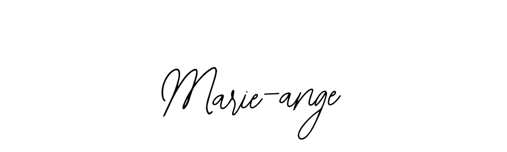 You should practise on your own different ways (Bearetta-2O07w) to write your name (Marie-ange) in signature. don't let someone else do it for you. Marie-ange signature style 12 images and pictures png