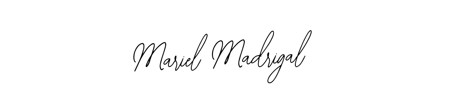 How to make Mariel Madrigal name signature. Use Bearetta-2O07w style for creating short signs online. This is the latest handwritten sign. Mariel Madrigal signature style 12 images and pictures png