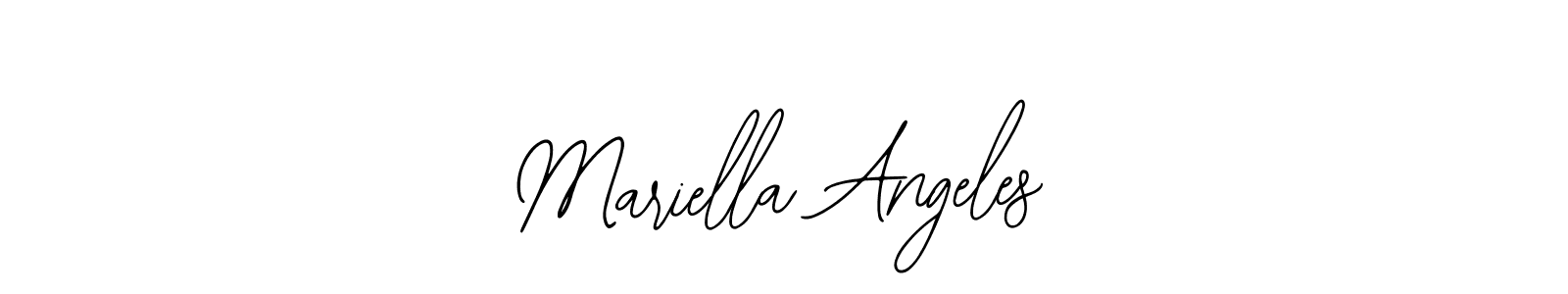 Similarly Bearetta-2O07w is the best handwritten signature design. Signature creator online .You can use it as an online autograph creator for name Mariella Angeles. Mariella Angeles signature style 12 images and pictures png