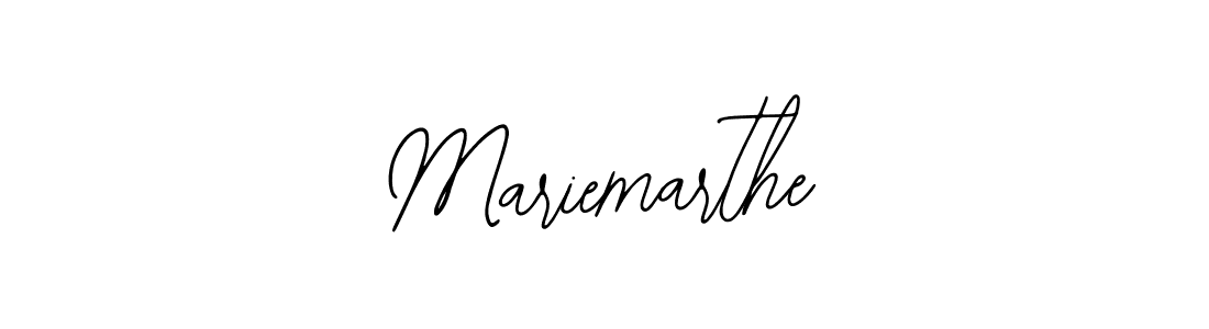 How to make Mariemarthe name signature. Use Bearetta-2O07w style for creating short signs online. This is the latest handwritten sign. Mariemarthe signature style 12 images and pictures png