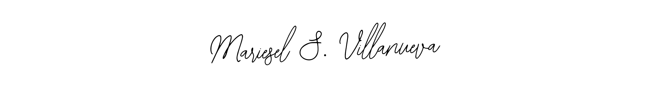Also You can easily find your signature by using the search form. We will create Mariesel S. Villanueva name handwritten signature images for you free of cost using Bearetta-2O07w sign style. Mariesel S. Villanueva signature style 12 images and pictures png