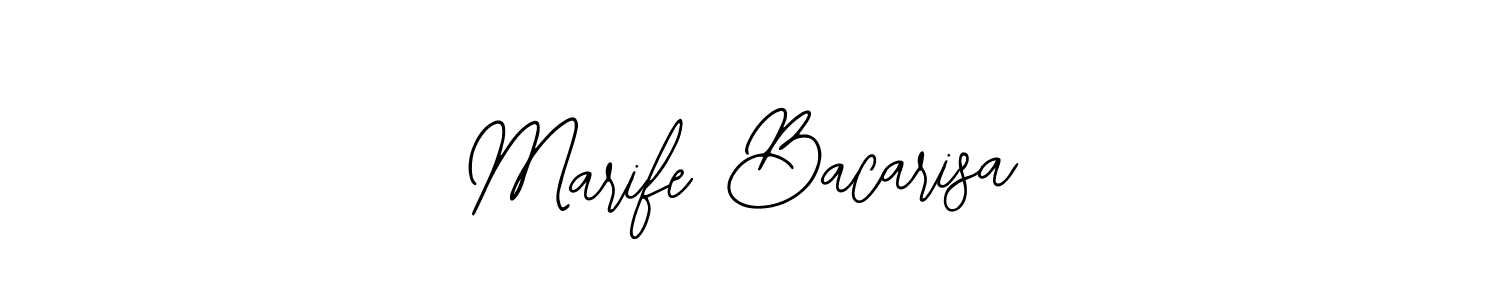 How to Draw Marife Bacarisa signature style? Bearetta-2O07w is a latest design signature styles for name Marife Bacarisa. Marife Bacarisa signature style 12 images and pictures png
