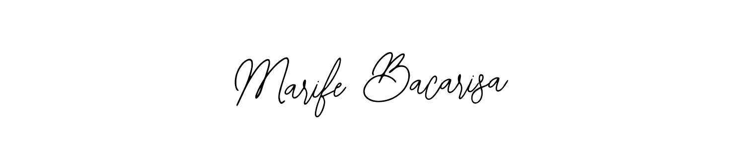 How to Draw Marife Bacarisa signature style? Bearetta-2O07w is a latest design signature styles for name Marife Bacarisa. Marife Bacarisa signature style 12 images and pictures png