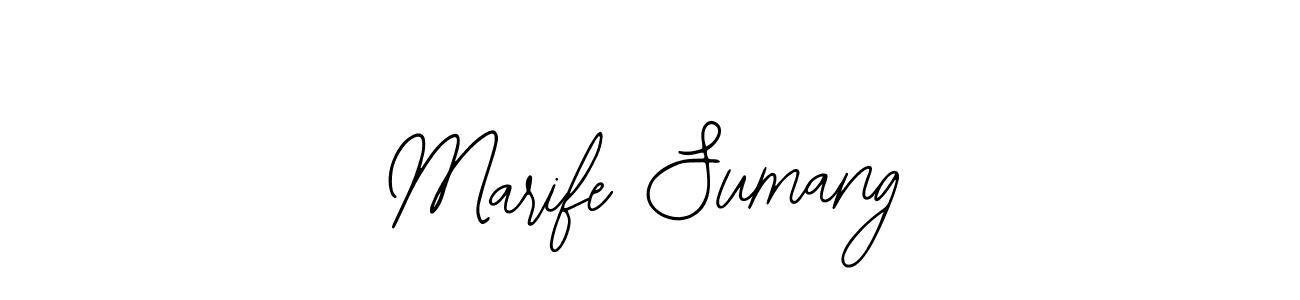 Create a beautiful signature design for name Marife Sumang. With this signature (Bearetta-2O07w) fonts, you can make a handwritten signature for free. Marife Sumang signature style 12 images and pictures png