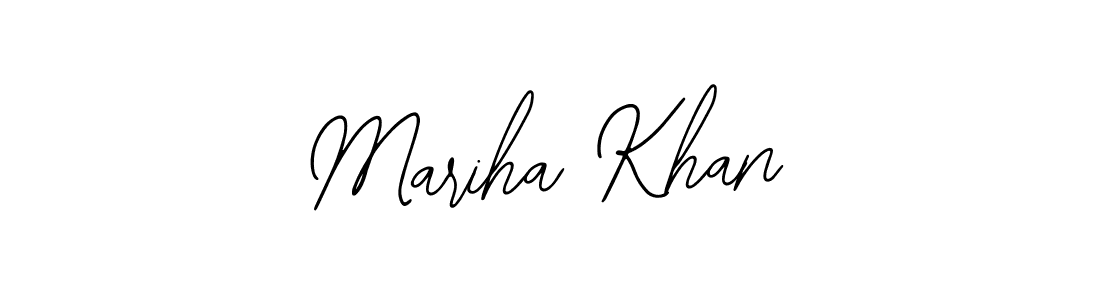 How to make Mariha Khan name signature. Use Bearetta-2O07w style for creating short signs online. This is the latest handwritten sign. Mariha Khan signature style 12 images and pictures png