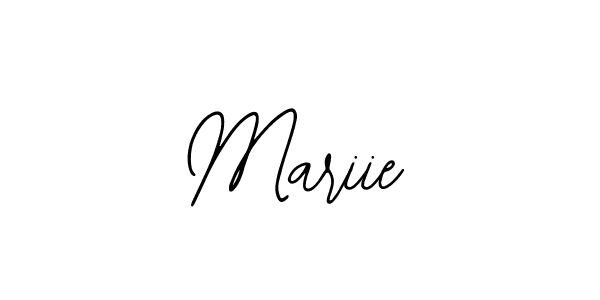 Use a signature maker to create a handwritten signature online. With this signature software, you can design (Bearetta-2O07w) your own signature for name Mariie. Mariie signature style 12 images and pictures png