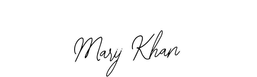 Use a signature maker to create a handwritten signature online. With this signature software, you can design (Bearetta-2O07w) your own signature for name Marij Khan. Marij Khan signature style 12 images and pictures png