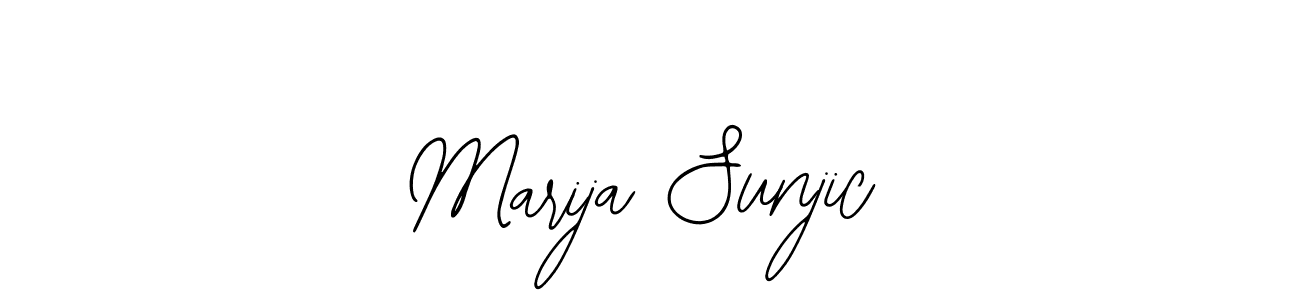 Also You can easily find your signature by using the search form. We will create Marija Sunjic name handwritten signature images for you free of cost using Bearetta-2O07w sign style. Marija Sunjic signature style 12 images and pictures png