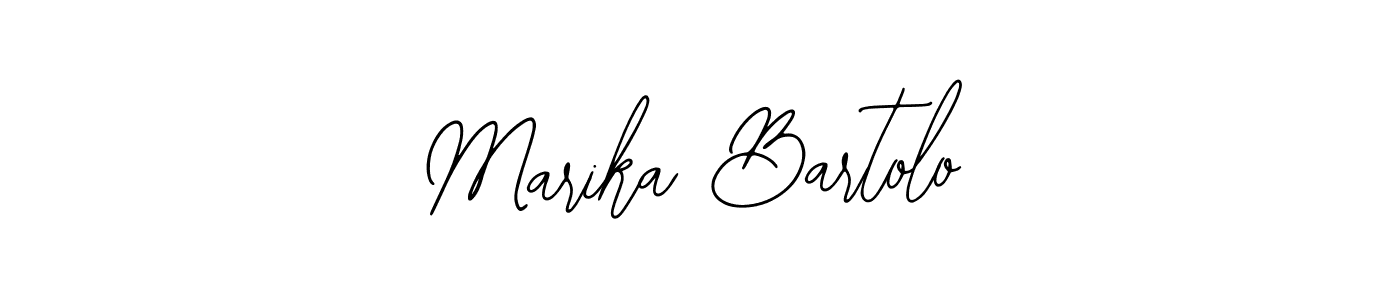 You should practise on your own different ways (Bearetta-2O07w) to write your name (Marika Bartolo) in signature. don't let someone else do it for you. Marika Bartolo signature style 12 images and pictures png