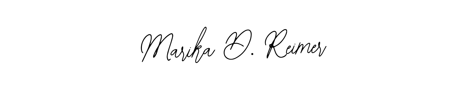 Marika D. Reimer stylish signature style. Best Handwritten Sign (Bearetta-2O07w) for my name. Handwritten Signature Collection Ideas for my name Marika D. Reimer. Marika D. Reimer signature style 12 images and pictures png