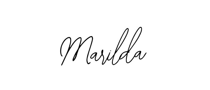 You should practise on your own different ways (Bearetta-2O07w) to write your name (Marilda) in signature. don't let someone else do it for you. Marilda signature style 12 images and pictures png