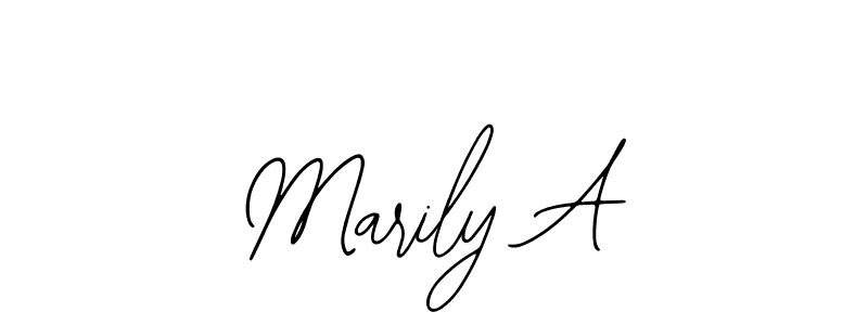 You should practise on your own different ways (Bearetta-2O07w) to write your name (Marily A) in signature. don't let someone else do it for you. Marily A signature style 12 images and pictures png
