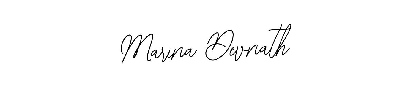 How to make Marina Devnath name signature. Use Bearetta-2O07w style for creating short signs online. This is the latest handwritten sign. Marina Devnath signature style 12 images and pictures png