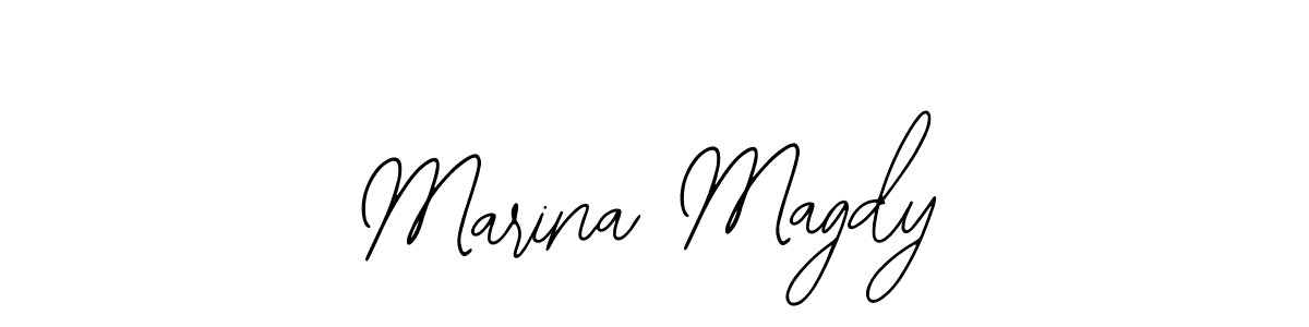 You can use this online signature creator to create a handwritten signature for the name Marina Magdy. This is the best online autograph maker. Marina Magdy signature style 12 images and pictures png