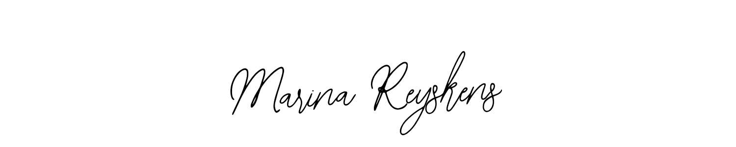 How to make Marina Reyskens signature? Bearetta-2O07w is a professional autograph style. Create handwritten signature for Marina Reyskens name. Marina Reyskens signature style 12 images and pictures png