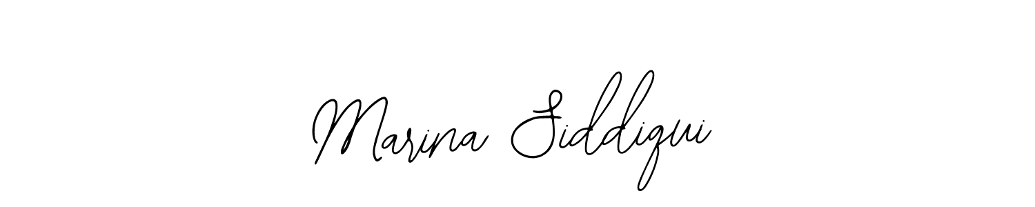 Also You can easily find your signature by using the search form. We will create Marina Siddiqui name handwritten signature images for you free of cost using Bearetta-2O07w sign style. Marina Siddiqui signature style 12 images and pictures png