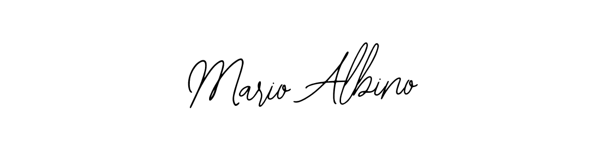 Design your own signature with our free online signature maker. With this signature software, you can create a handwritten (Bearetta-2O07w) signature for name Mario Albino. Mario Albino signature style 12 images and pictures png