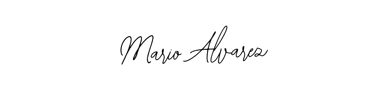 How to make Mario Alvarez name signature. Use Bearetta-2O07w style for creating short signs online. This is the latest handwritten sign. Mario Alvarez signature style 12 images and pictures png