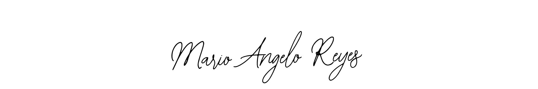 The best way (Bearetta-2O07w) to make a short signature is to pick only two or three words in your name. The name Mario Angelo Reyes include a total of six letters. For converting this name. Mario Angelo Reyes signature style 12 images and pictures png