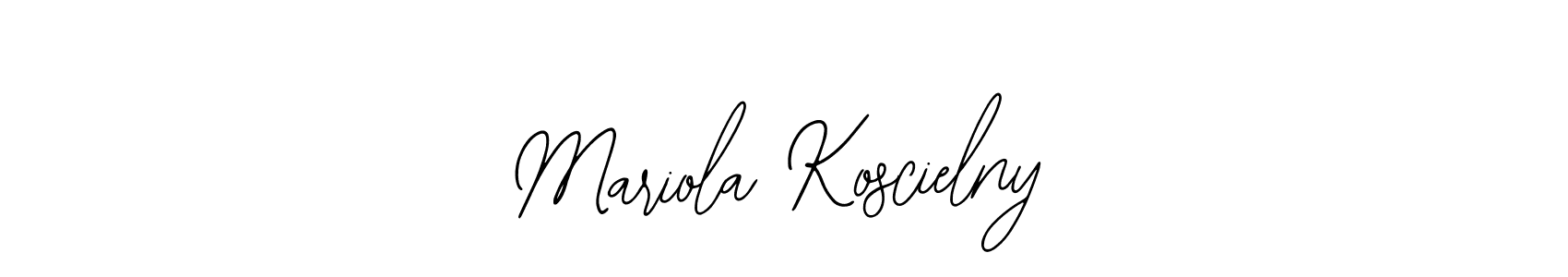 See photos of Mariola Koscielny official signature by Spectra . Check more albums & portfolios. Read reviews & check more about Bearetta-2O07w font. Mariola Koscielny signature style 12 images and pictures png