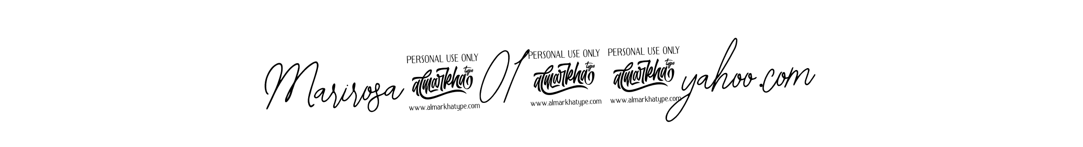 Design your own signature with our free online signature maker. With this signature software, you can create a handwritten (Bearetta-2O07w) signature for name Marirosa2014@yahoo.com. Marirosa2014@yahoo.com signature style 12 images and pictures png