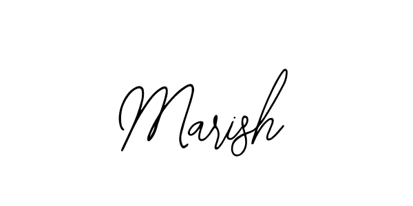 Use a signature maker to create a handwritten signature online. With this signature software, you can design (Bearetta-2O07w) your own signature for name Marish. Marish signature style 12 images and pictures png