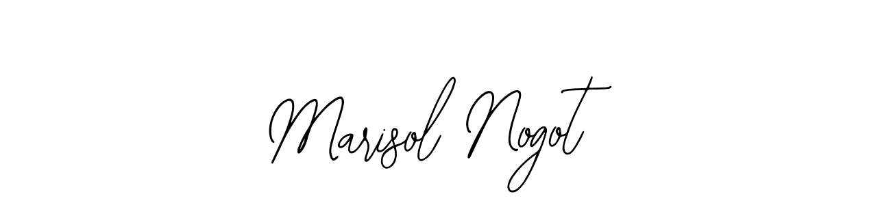 The best way (Bearetta-2O07w) to make a short signature is to pick only two or three words in your name. The name Marisol Nogot include a total of six letters. For converting this name. Marisol Nogot signature style 12 images and pictures png