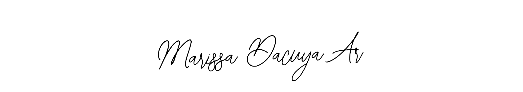 You should practise on your own different ways (Bearetta-2O07w) to write your name (Marissa Dacuya Ar) in signature. don't let someone else do it for you. Marissa Dacuya Ar signature style 12 images and pictures png