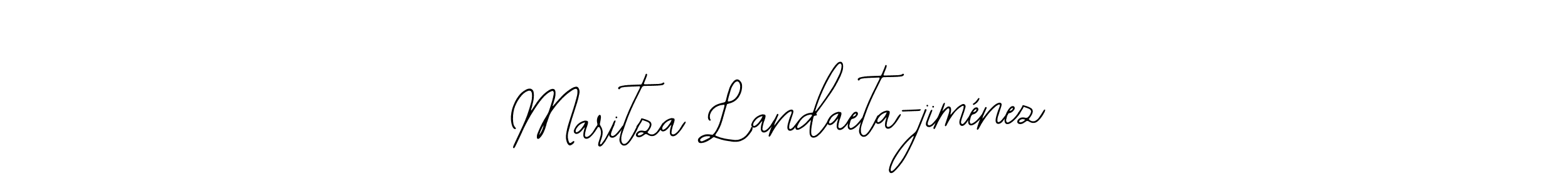 Design your own signature with our free online signature maker. With this signature software, you can create a handwritten (Bearetta-2O07w) signature for name Maritza Landaeta-jiménez. Maritza Landaeta-jiménez signature style 12 images and pictures png