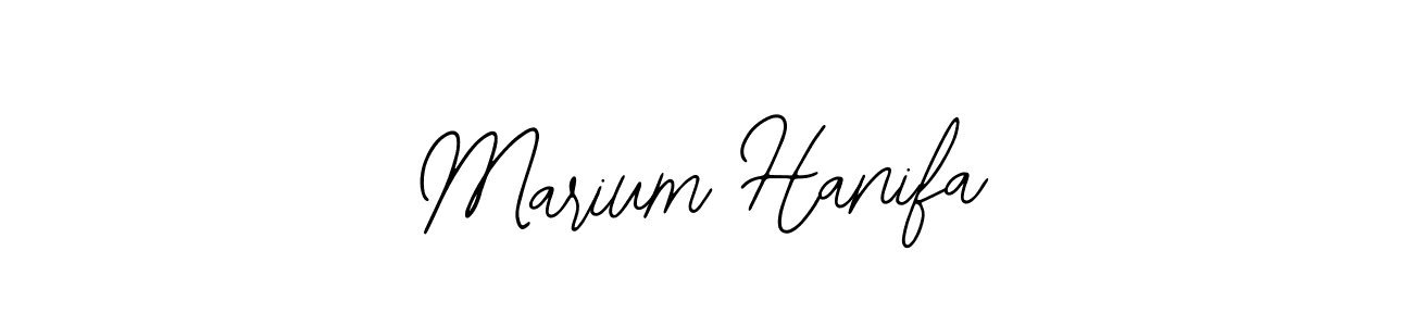 How to make Marium Hanifa signature? Bearetta-2O07w is a professional autograph style. Create handwritten signature for Marium Hanifa name. Marium Hanifa signature style 12 images and pictures png