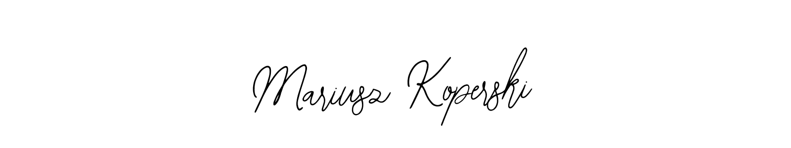 How to make Mariusz Koperski name signature. Use Bearetta-2O07w style for creating short signs online. This is the latest handwritten sign. Mariusz Koperski signature style 12 images and pictures png