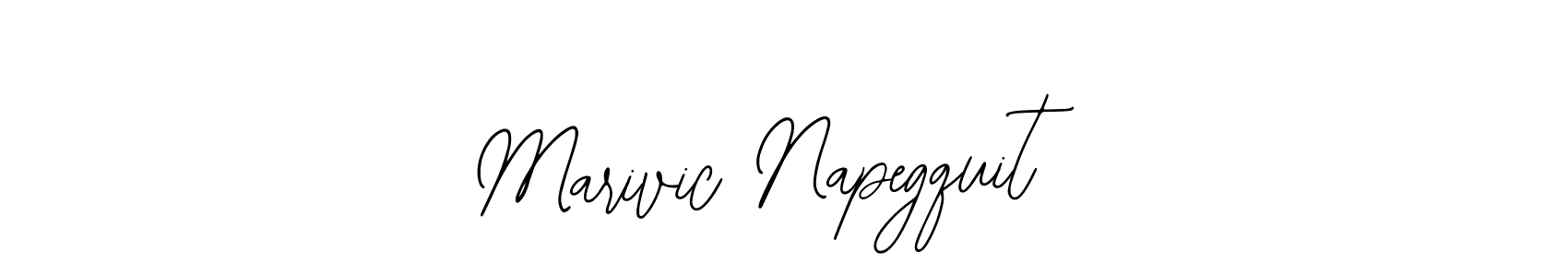 How to make Marivic Napegquit signature? Bearetta-2O07w is a professional autograph style. Create handwritten signature for Marivic Napegquit name. Marivic Napegquit signature style 12 images and pictures png