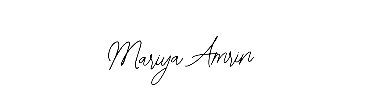 Make a short Mariya Amrin signature style. Manage your documents anywhere anytime using Bearetta-2O07w. Create and add eSignatures, submit forms, share and send files easily. Mariya Amrin signature style 12 images and pictures png