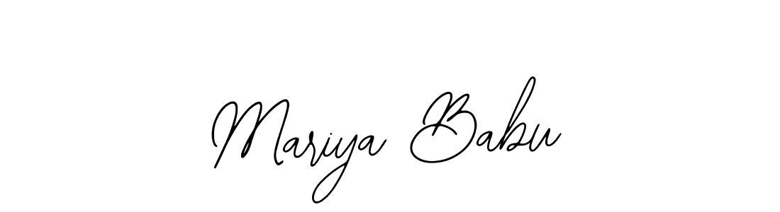 Design your own signature with our free online signature maker. With this signature software, you can create a handwritten (Bearetta-2O07w) signature for name Mariya Babu. Mariya Babu signature style 12 images and pictures png