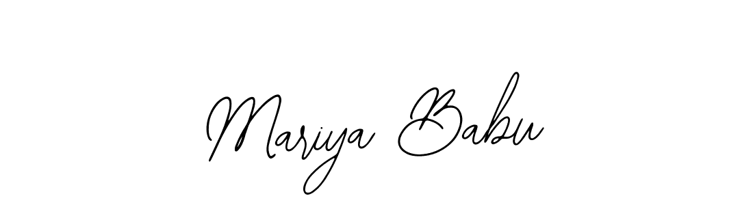 Design your own signature with our free online signature maker. With this signature software, you can create a handwritten (Bearetta-2O07w) signature for name Mariya Babu. Mariya Babu signature style 12 images and pictures png