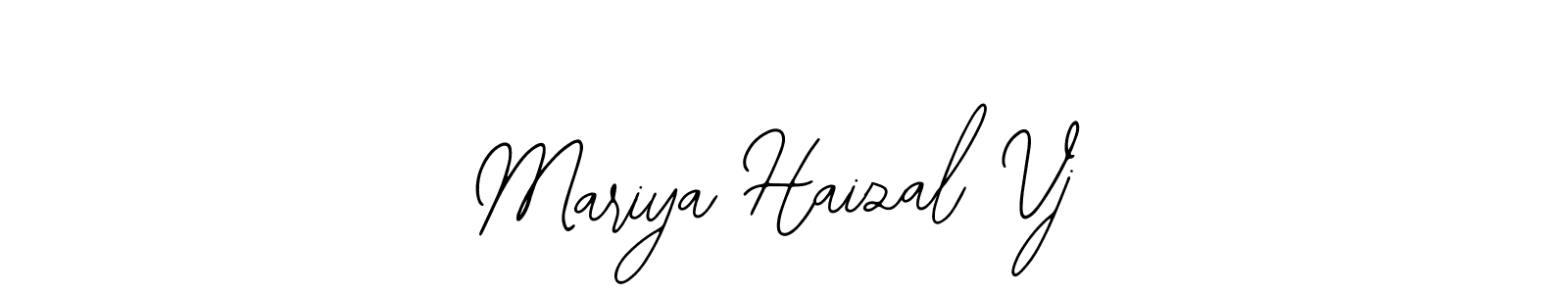 Design your own signature with our free online signature maker. With this signature software, you can create a handwritten (Bearetta-2O07w) signature for name Mariya Haizal Vj. Mariya Haizal Vj signature style 12 images and pictures png