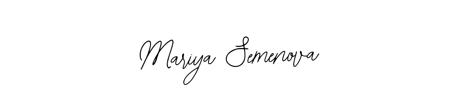Use a signature maker to create a handwritten signature online. With this signature software, you can design (Bearetta-2O07w) your own signature for name Mariya Semenova. Mariya Semenova signature style 12 images and pictures png
