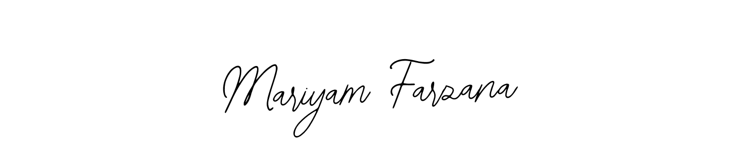 Make a beautiful signature design for name Mariyam Farzana. With this signature (Bearetta-2O07w) style, you can create a handwritten signature for free. Mariyam Farzana signature style 12 images and pictures png