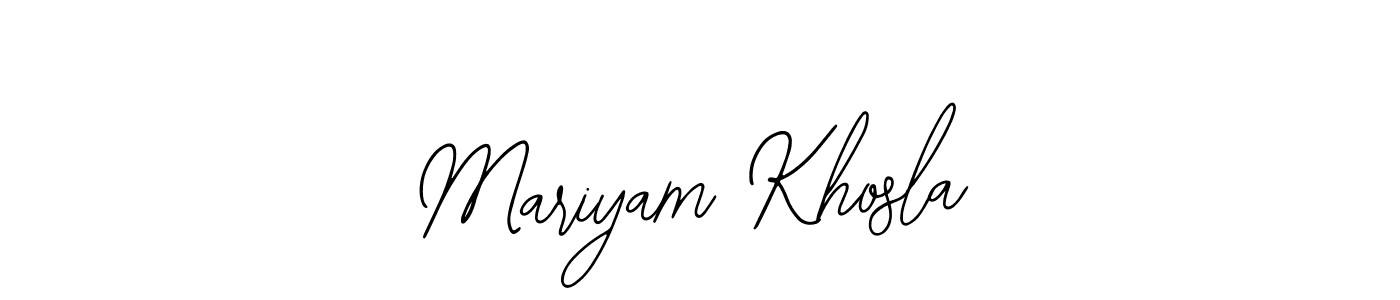 Use a signature maker to create a handwritten signature online. With this signature software, you can design (Bearetta-2O07w) your own signature for name Mariyam Khosla. Mariyam Khosla signature style 12 images and pictures png