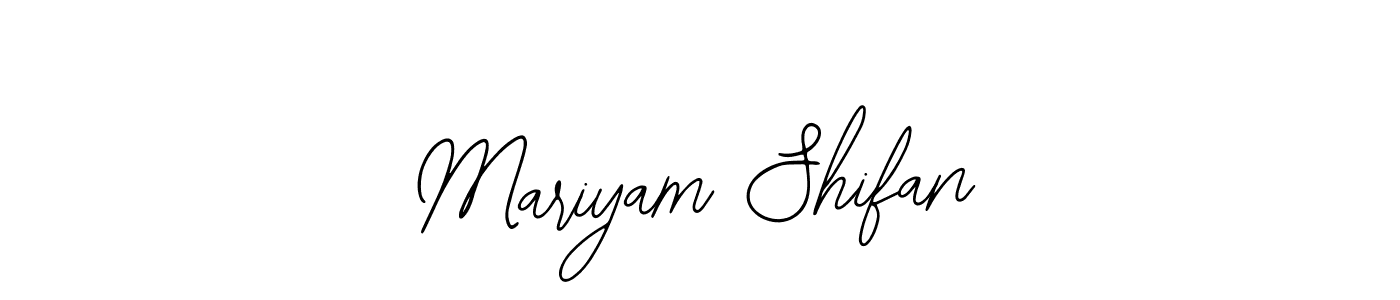 Design your own signature with our free online signature maker. With this signature software, you can create a handwritten (Bearetta-2O07w) signature for name Mariyam Shifan. Mariyam Shifan signature style 12 images and pictures png
