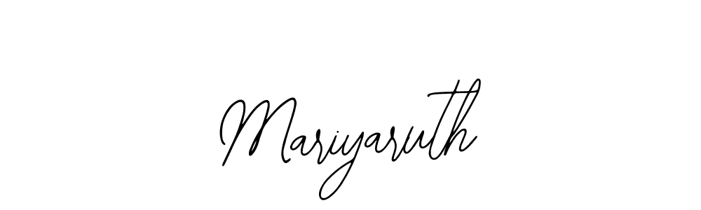 How to make Mariyaruth name signature. Use Bearetta-2O07w style for creating short signs online. This is the latest handwritten sign. Mariyaruth signature style 12 images and pictures png