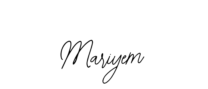 Use a signature maker to create a handwritten signature online. With this signature software, you can design (Bearetta-2O07w) your own signature for name Mariyem. Mariyem signature style 12 images and pictures png