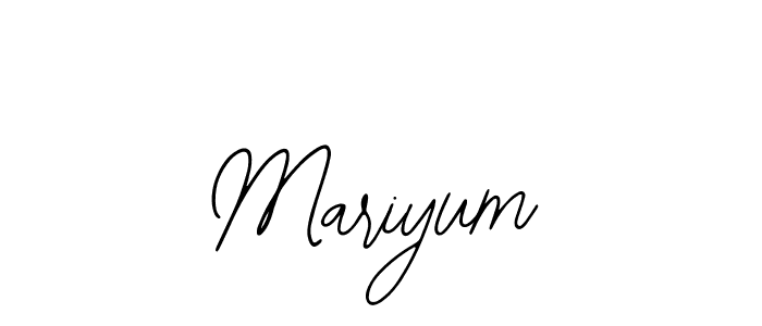 Design your own signature with our free online signature maker. With this signature software, you can create a handwritten (Bearetta-2O07w) signature for name Mariyum. Mariyum signature style 12 images and pictures png