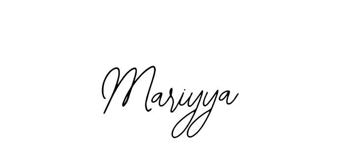 You should practise on your own different ways (Bearetta-2O07w) to write your name (Mariyya) in signature. don't let someone else do it for you. Mariyya signature style 12 images and pictures png