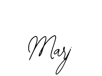 Design your own signature with our free online signature maker. With this signature software, you can create a handwritten (Bearetta-2O07w) signature for name Marj. Marj signature style 12 images and pictures png